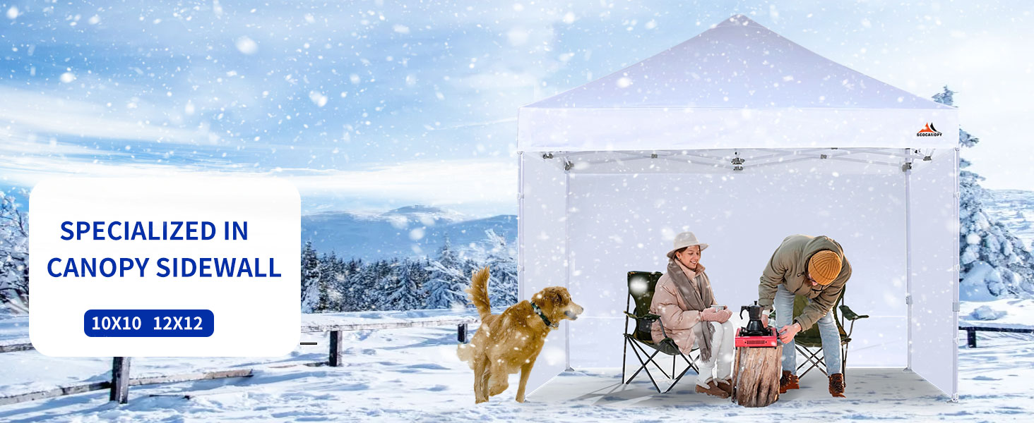 Amazon.com : SCOCANOPY SunWall for 10x10 Pop Up Canopy Frame, 3